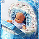 Заказать "Голубые кружева"  Арт.110920. babies-newborn (babies). Ярмарка Мастеров. . Подарок новорожденному Фото №3