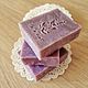 Лавандовое натуральное мыло (горячего варения). Мыло. Floral-soap. Интернет-магазин Ярмарка Мастеров.  Фото №2
