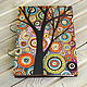 Notebook wood cover A5 "Coloured dreams-5". Sketchbooks. EVAG. Online shopping on My Livemaster.  Фото №2