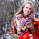 Заказать Ах ты ягодка моя Шелковый батик платок. Платок Батик ANNLOOK Анна Лукьянова. Ярмарка Мастеров. . Шали Фото №3