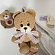 Подарочный набор "Мишка Пухля". Амигуруми куклы и игрушки. Angels Craft. Ярмарка Мастеров.  Фото №4