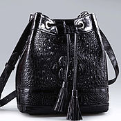 Сумки и аксессуары handmade. Livemaster - original item Women`s bag made of genuine Siamese crocodile leather IMA0608B1. Handmade.