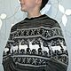 Men's sweater Deer. Mens sweaters. Knitted Things For All (matronka). My Livemaster. Фото №6
