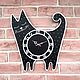 Заказать Настенные часы для дома Веселый кот. Irina Christmas Decor. Ярмарка Мастеров. . Часы классические Фото №3