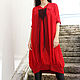 Длинная туника "Chiffon Beauty in Red" D0022, Туники, София,  Фото №1
