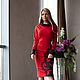 Order Dress 'the Artist' red. Designer clothing Olesya Masyutina. Livemaster. . Dresses Фото №3