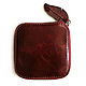 Wallet leather 'Altyn' cherry, Wallets, Cheboksary,  Фото №1