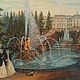 По мотивам картины В. Садовникова «Петергофф» Вышитая крестиком, Картины, Москва,  Фото №1