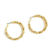 Украшения handmade. Livemaster - original item Congo Gold Earrings 