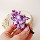 Brooch-pin 'Varietal lilac'. Brooches. Country Cottage. Online shopping on My Livemaster.  Фото №2