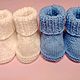 Пинетки для малыша. Пинетки. Yuliya-hand-knits. Ярмарка Мастеров.  Фото №4