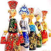 Русский стиль handmade. Livemaster - original item Russian beauty, рainted dolls, russian souvenir. Handmade.