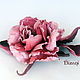 Rose brooch'Ingrid'. Silk flowers, cloth flowers. Brooches. Dizani. My Livemaster. Фото №5