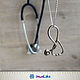 Medical jewelry Doctor Gift stethoscope necklace Nurse Jewelry charm. Necklace. JeweLake. Интернет-магазин Ярмарка Мастеров.  Фото №2