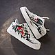 Кроссовки белые nike AF1, кастом, ручная роспись, формула 1, унисекс. Кроссовки. Olgavolgoart. Роспись одежды и обуви. Кастом. Ярмарка Мастеров.  Фото №8