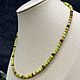 Beads for women made of natural stones Madagascar green opal garnet. Beads2. Iz kamnej. Ярмарка Мастеров.  Фото №4