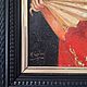 Винтаж:  Картина,,Испанская дама с веером". Картины винтажные. Inna-hkj. Интернет-магазин Ярмарка Мастеров.  Фото №2