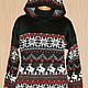 The reindeer sweater, hooded. Sweaters. SweaterOK. Online shopping on My Livemaster.  Фото №2