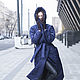 Пуховик с капюшоном Dark Blue PH0511. Пуховики. ПУХОВИКИ & ПЛАЩИ (belitskybrand). Ярмарка Мастеров.  Фото №5