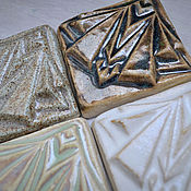 Для дома и интерьера handmade. Livemaster - original item Decorative Tile Origami moth. Handmade.