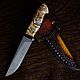 Handmade knife made of Damascus steel ' IRBIS', Knives, Chrysostom,  Фото №1