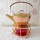 Винтаж: Медный чайник на подставке, на горелке, винтаж, Чайники винтажные, Висбаден,  Фото №1