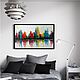 Oil painting on canvas cityscape abstract city. Pictures. Картины Розы Пионы. Online shopping on My Livemaster.  Фото №2