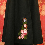 Русский стиль handmade. Livemaster - original item Skirt winter wool 