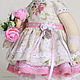 Textile interior mouse in a white and pink dress. Tilda Toys. CountryKids - doll with a soul. My Livemaster. Фото №4