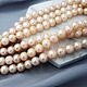 10 PCs. Natural pearl approx. 8 mm peach (5222), Beads1, Voronezh,  Фото №1
