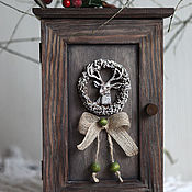 Для дома и интерьера handmade. Livemaster - original item Pine wall key box SCANDINAVIA(rustic,chalet,eco style). Handmade.