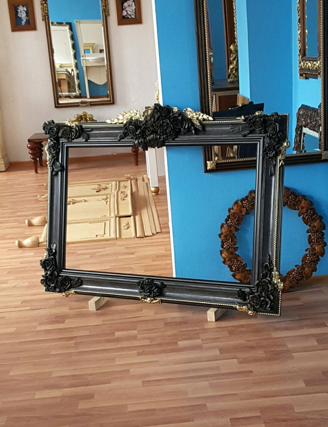 Рама под зеркало или картину - мореный дуб, Зеркала, Саранск,  Фото №1