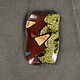 Stone mosaic brooch 'Avangard' No. №6, Brooches, Nizhnij Tagil,  Фото №1