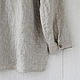 Boho blouse with ruffles made of 100% linen. Blouses. LINEN & SILVER ( LEN i SEREBRO ). Ярмарка Мастеров.  Фото №5