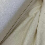 Материалы для творчества handmade. Livemaster - original item Fabric: Boucle white plaid tweed. Handmade.