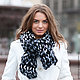 The scarf is very voluminous, warm white, Scarves, Moscow,  Фото №1