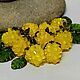 Бусины лэмпворк " Жëлтая малина" Стекло lampwork. Бусины. Оксана Искуснова украшения лэмпворк (SOVARTstudio). Ярмарка Мастеров.  Фото №4