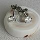 Серьги-пусеты серебро муассаниты 0,6 карат. Серьги-пусеты. Silverluxe. Ярмарка Мастеров.  Фото №4