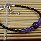 Order A bracelet made of beads, Tanzanite, Sapphire(Kashmir). Handwork of jewelry.. Livemaster. . Bead bracelet Фото №3