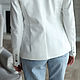 Women's jacket white WHITE CLASSIC cotton/slims UP TO SIZE 56. Suit Jackets. BRAGUTSA. My Livemaster. Фото №6