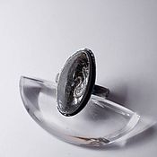 Украшения handmade. Livemaster - original item Ring: Intaglio on the quartz-hairy 