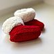 Пинетки новогодние для детей 0-3 месяцев. Пинетки. Baby Booties. Ярмарка Мастеров.  Фото №7