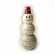 Toy Pyramid 'Snowman' (height 14 cm), Stuffed Toys, Sarov,  Фото №1