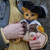 Куклы и игрушки handmade. Livemaster - original item Cat Pirate. Fulled (felted) wool. Handmade.