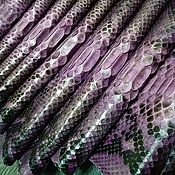 Материалы для творчества handmade. Livemaster - original item Python skin, color purple, soft dressing!. Handmade.