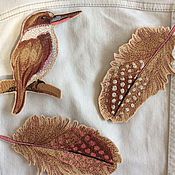Нарядная летняя сумочка с вышивкой гладью Цветущий пруд