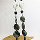 Order Green Dol beads (jadeite, serpentinite) 50 cm. Selberiya shop. Livemaster. . Beads2 Фото №3