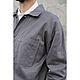 Жакет мужской из конопли с хлопком Hemp Cotton French Work Jacket Grey. Верхняя одежда мужская. VÄN Studio. Интернет-магазин Ярмарка Мастеров.  Фото №2