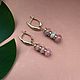 Серьги с родохрозитом. Серьги классические. Katerina Moroz accessories for you (katerinamoroz). Ярмарка Мастеров.  Фото №5