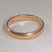 Винтаж handmade. Livemaster - original item Gold Wedding Ring Gold 583 Star size 19,75 vintage USSR. Handmade.